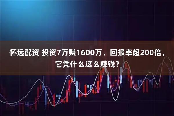 怀远配资 投资7万赚1600万，回报率超200倍，它凭什么这么赚钱？